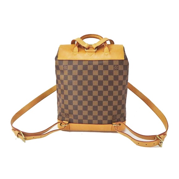 Louis Vuitton Brown and Tan Checkered Backpack - Picture 2 of 14